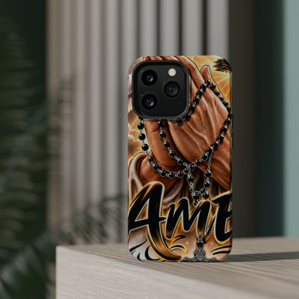 Praying Hands Rosary Magnetic Impact Phone Case