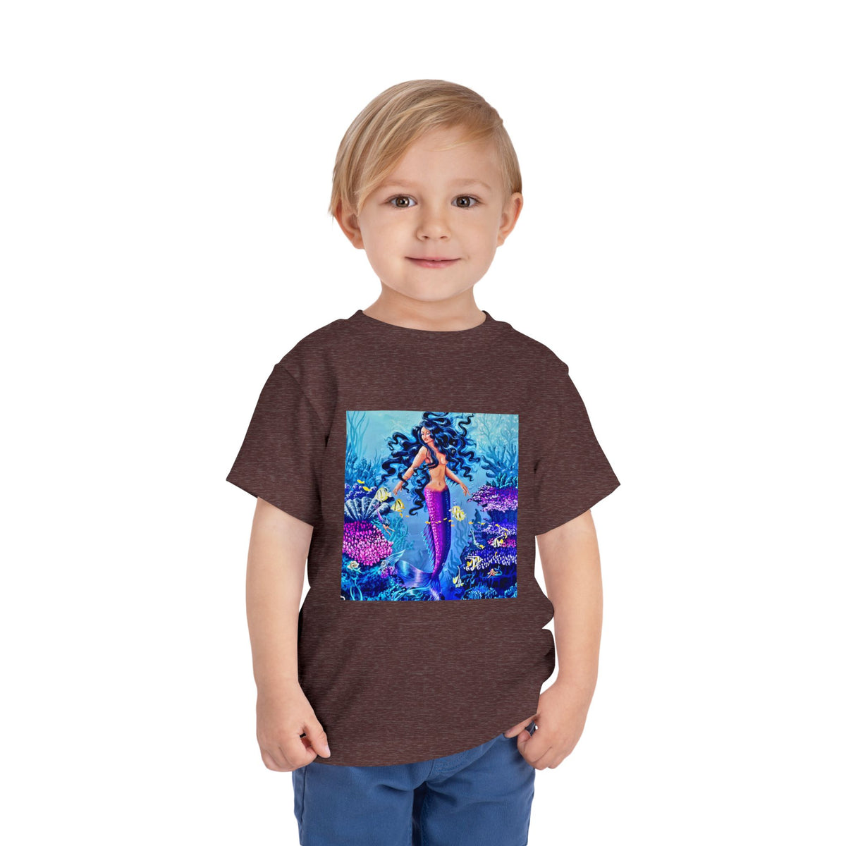 Mermaid Toddler Tee — Colorful Underwater Ocean Playtop