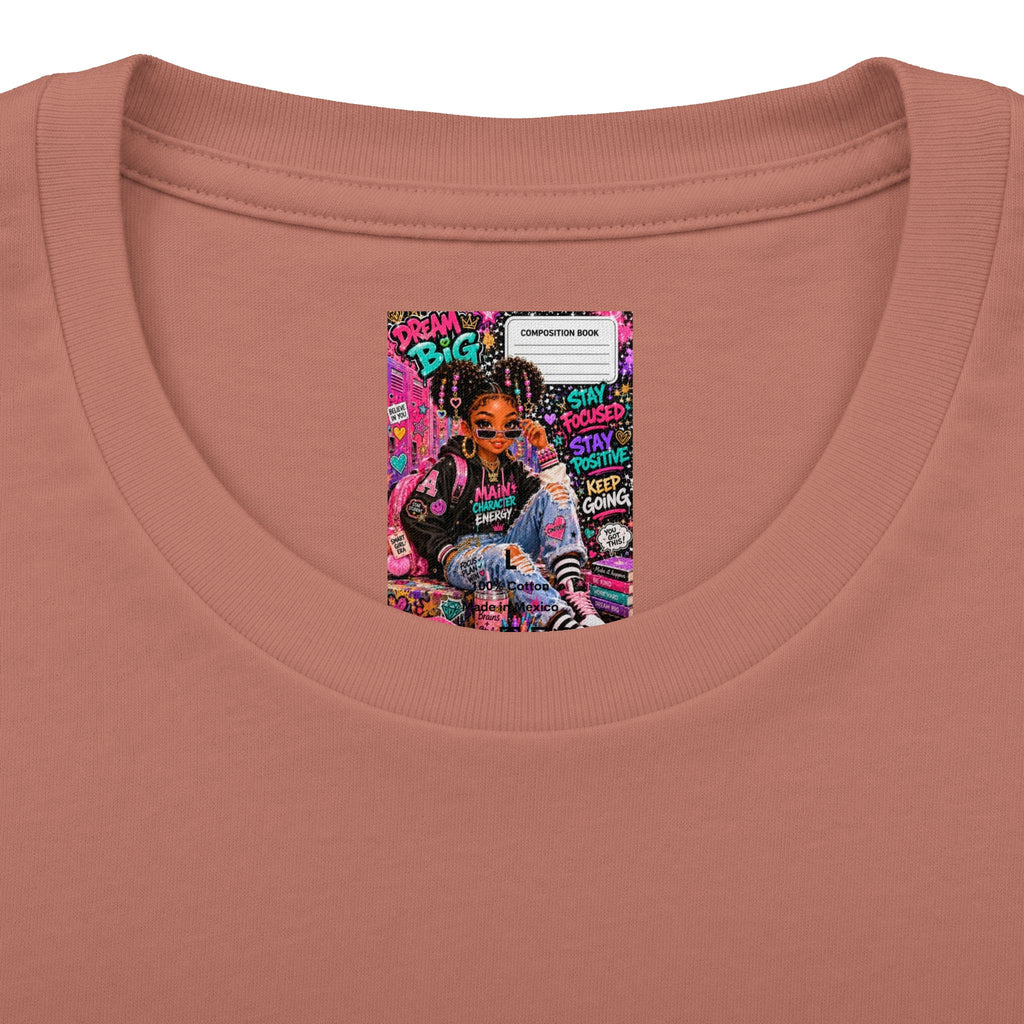 Dream Big Graphic Tee — Motivational Girl Street Art T-Shirt
