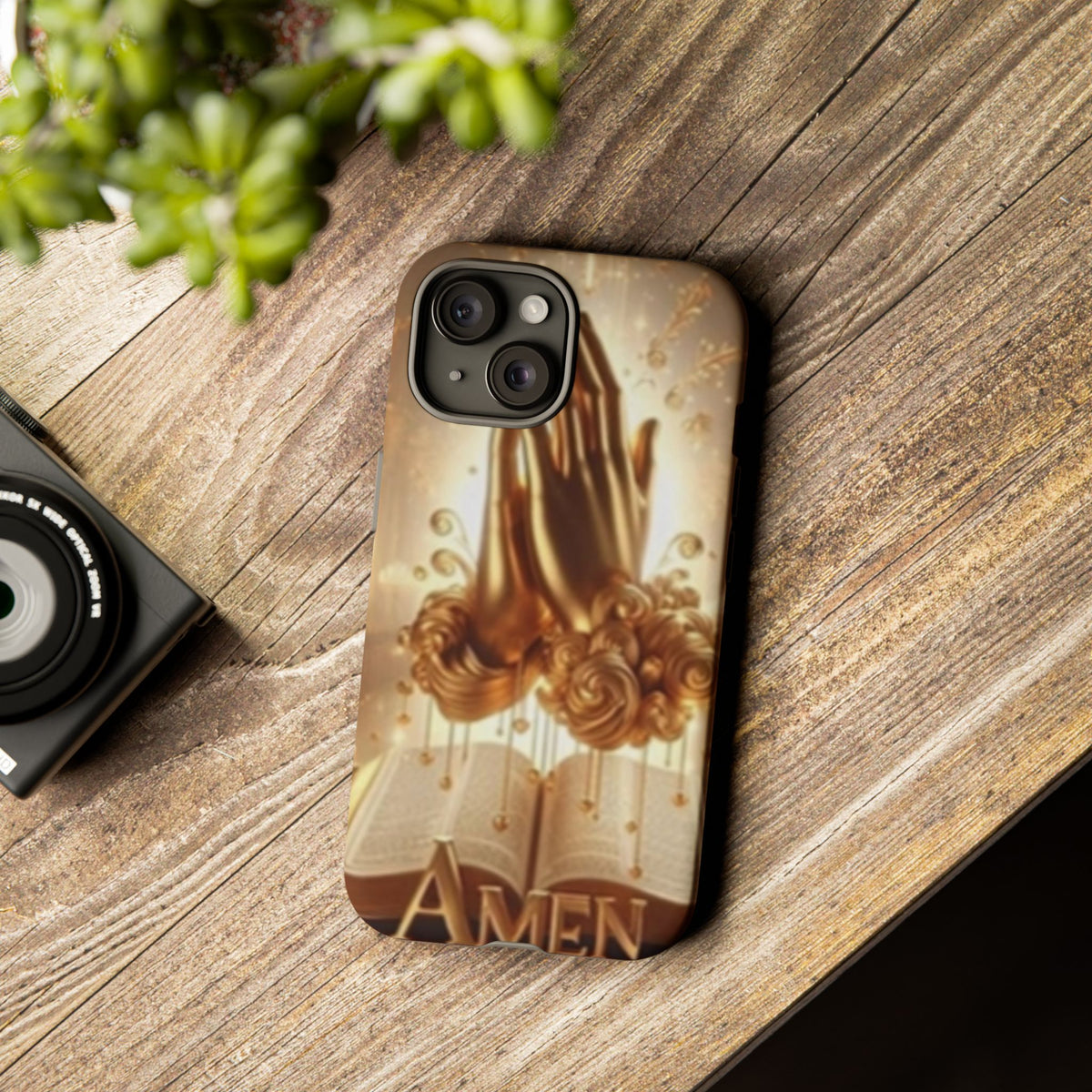 Prayer Hands 'Amen' Phone Case - Religious Christian iPhone Case