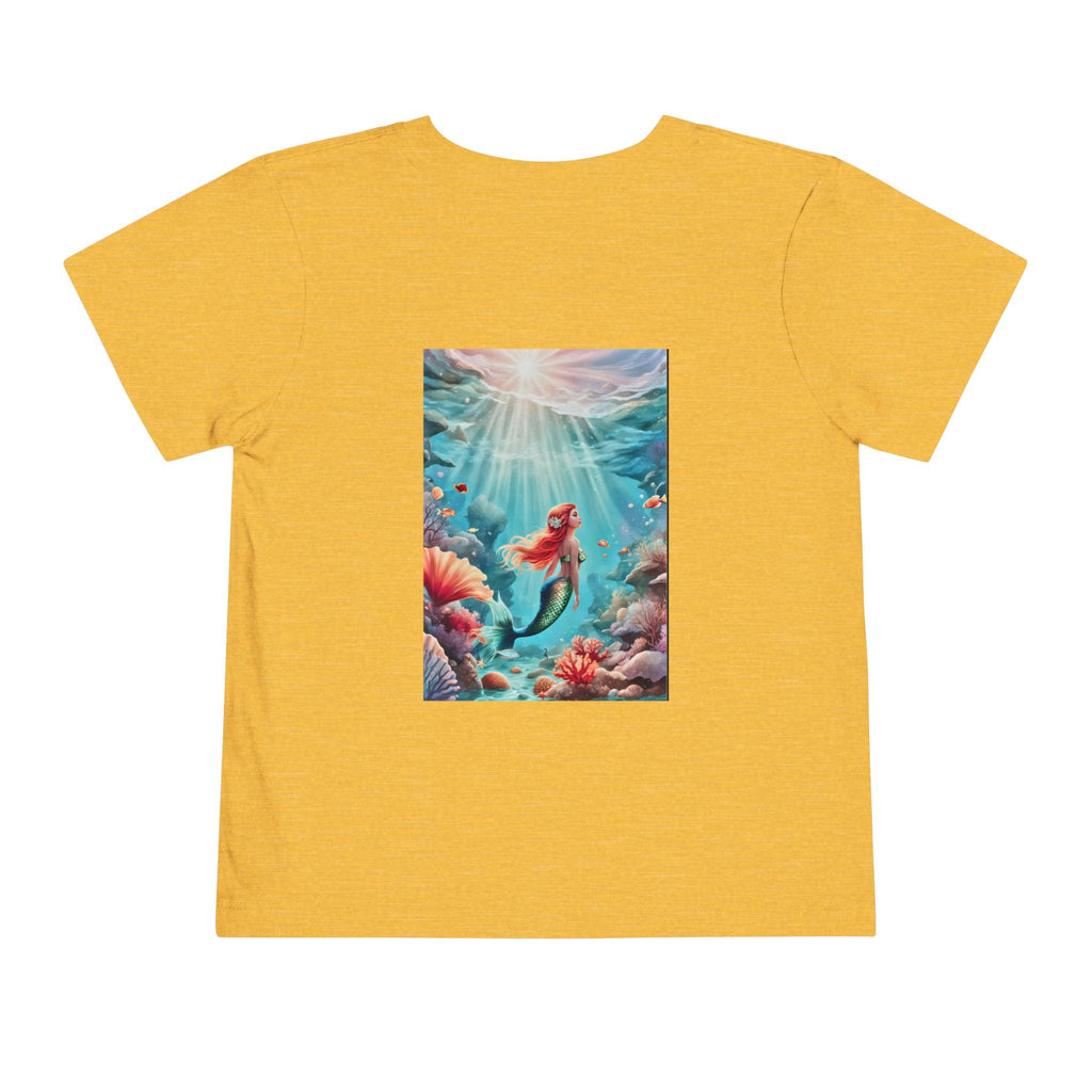 Mermaid Toddler Tee – Underwater Sunlight Sea Life Graphic