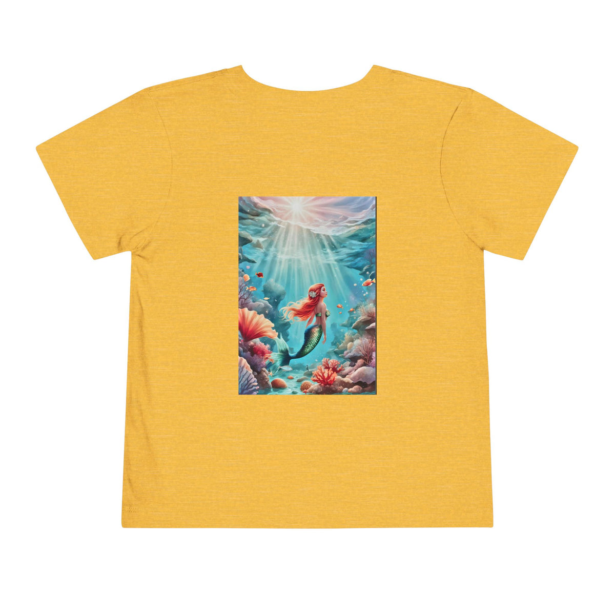 Mermaid Toddler Tee – Underwater Sunlight Sea Life Graphic