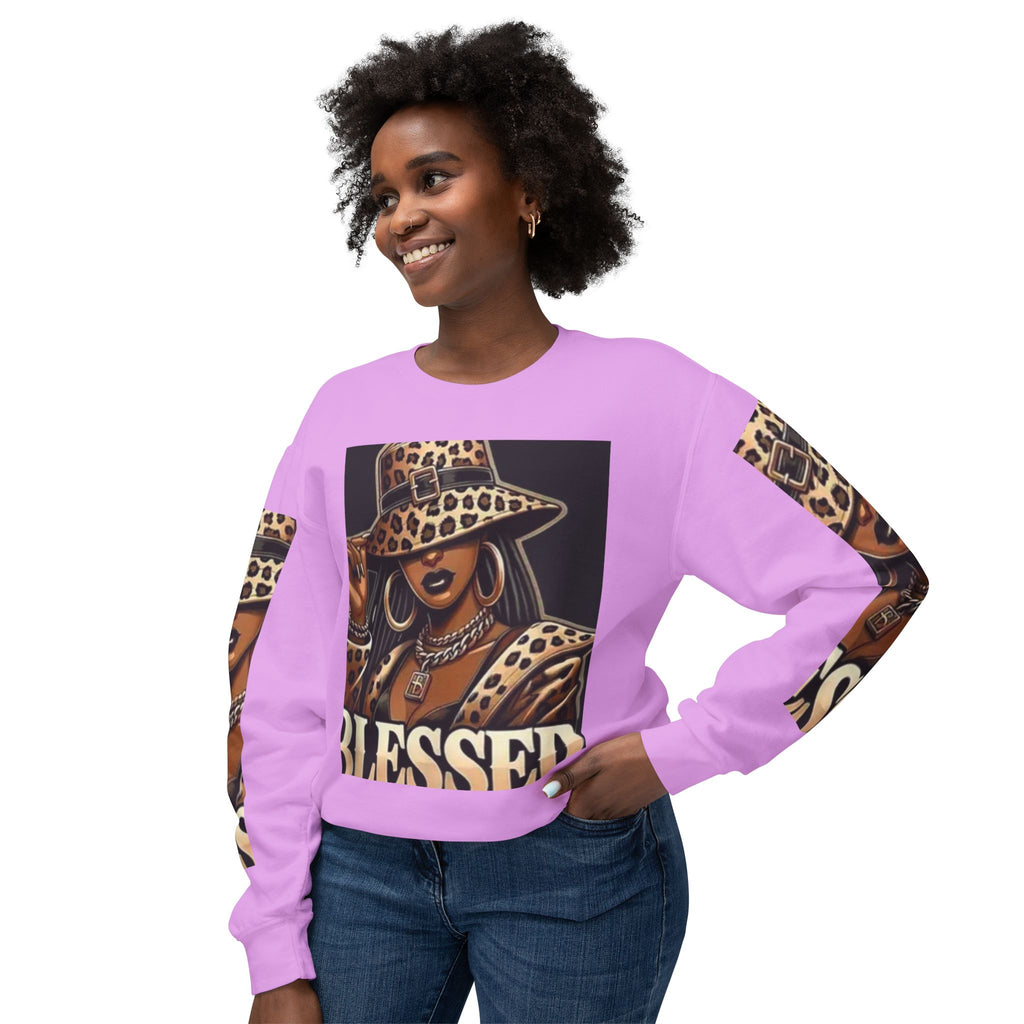 Blessed Leopard Femme Crewneck Sweatshirt