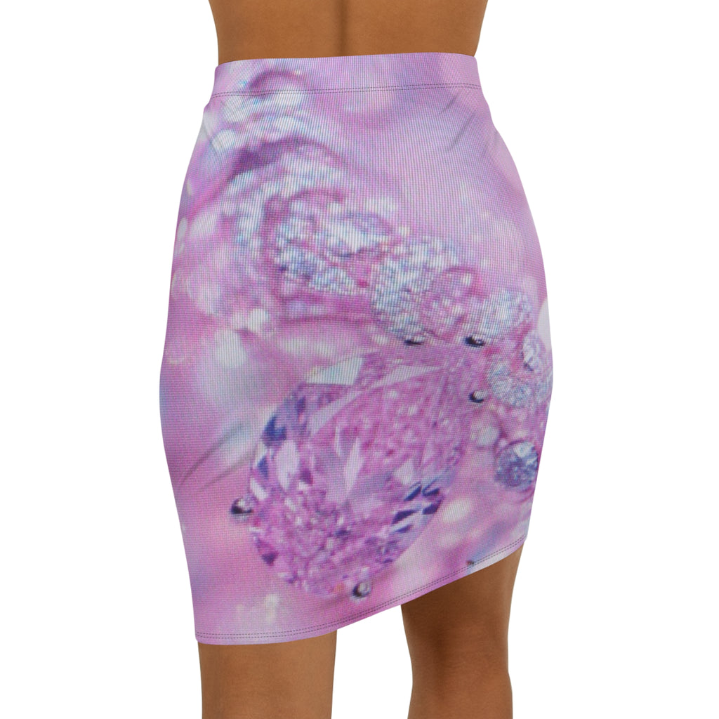 Women's Mid-Waist Pencil Skirt (AOP)