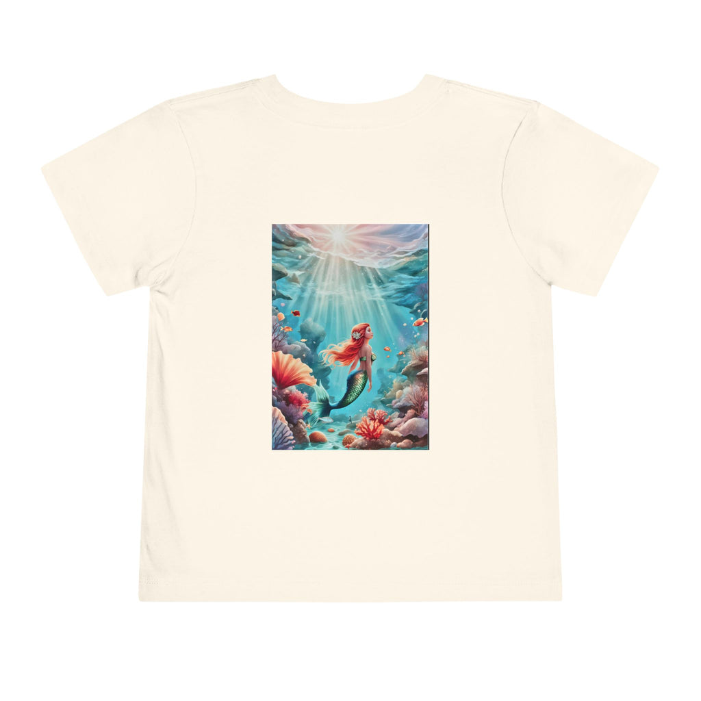 Mermaid Toddler Tee – Underwater Sunlight Sea Life Graphic