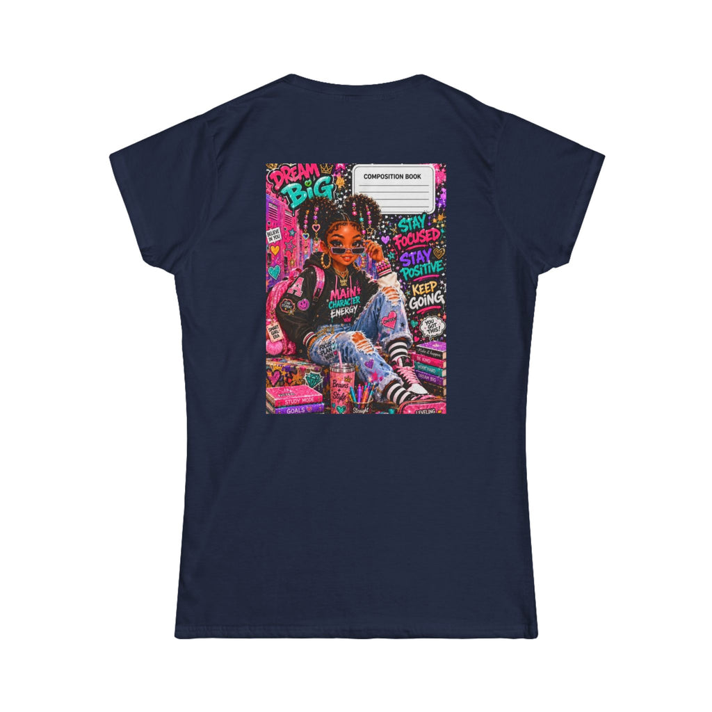 Women's Tee - Blank White Softstyle T‑Shirt (Everyday Casual Staple)