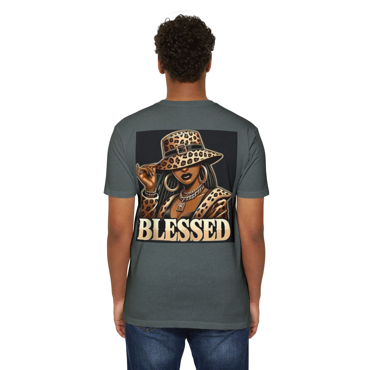 Blessed Leopard Hat T-Shirt