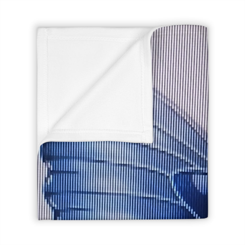 Blue Butterfly Floral Throw Blanket — Cozy Decorative Bedroom & Living Room Accent