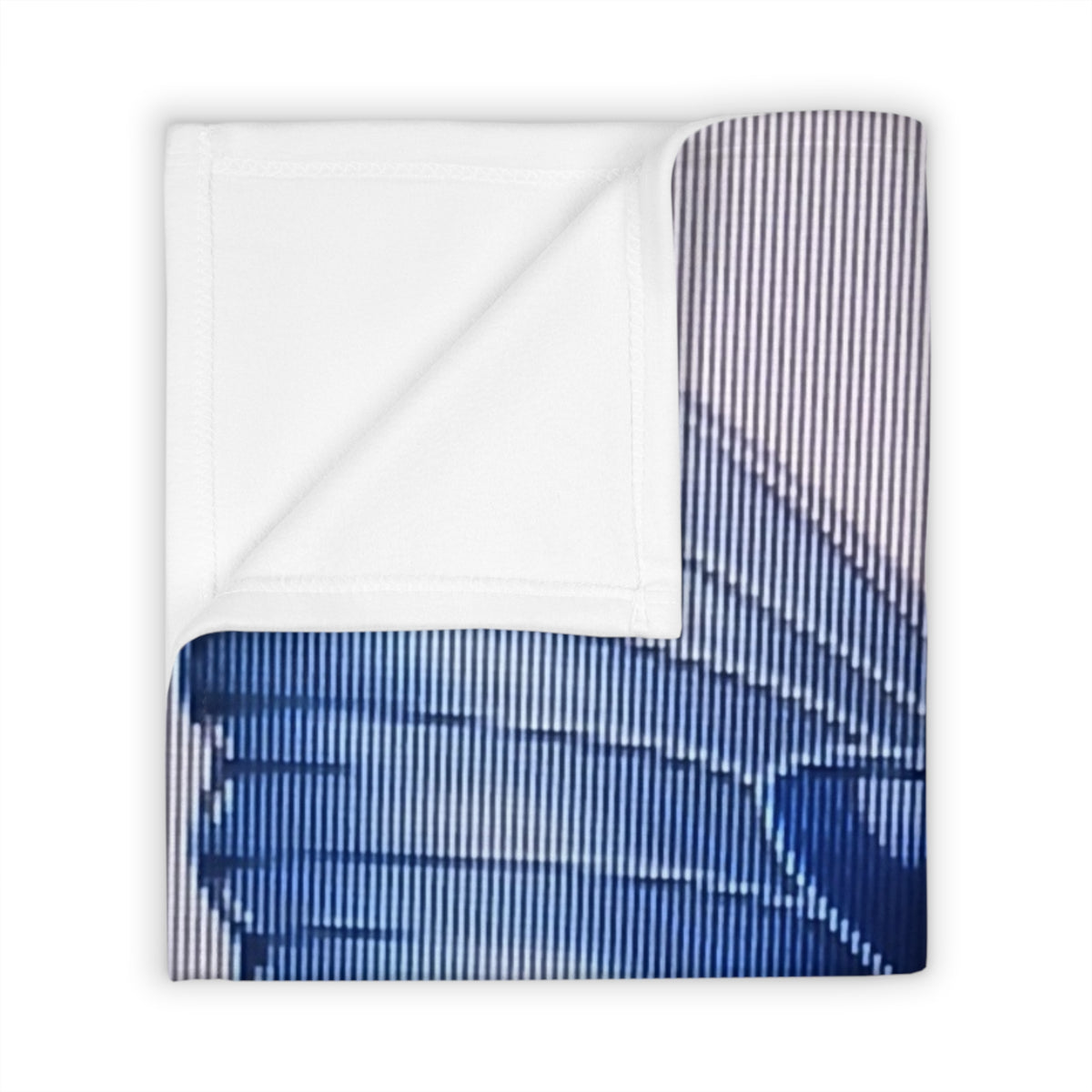 Blue Butterfly Floral Throw Blanket — Cozy Decorative Bedroom & Living Room Accent
