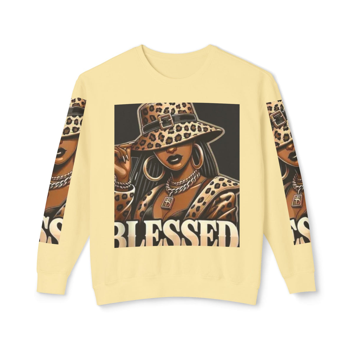 Blessed Leopard Femme Crewneck Sweatshirt