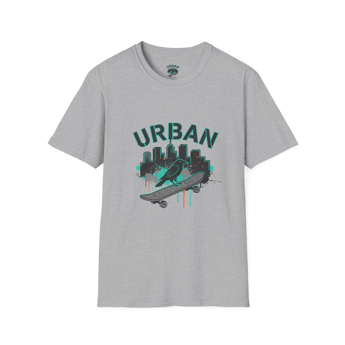 Urban Skateboard T-Shirt — City Skyline Skate Crew Tee