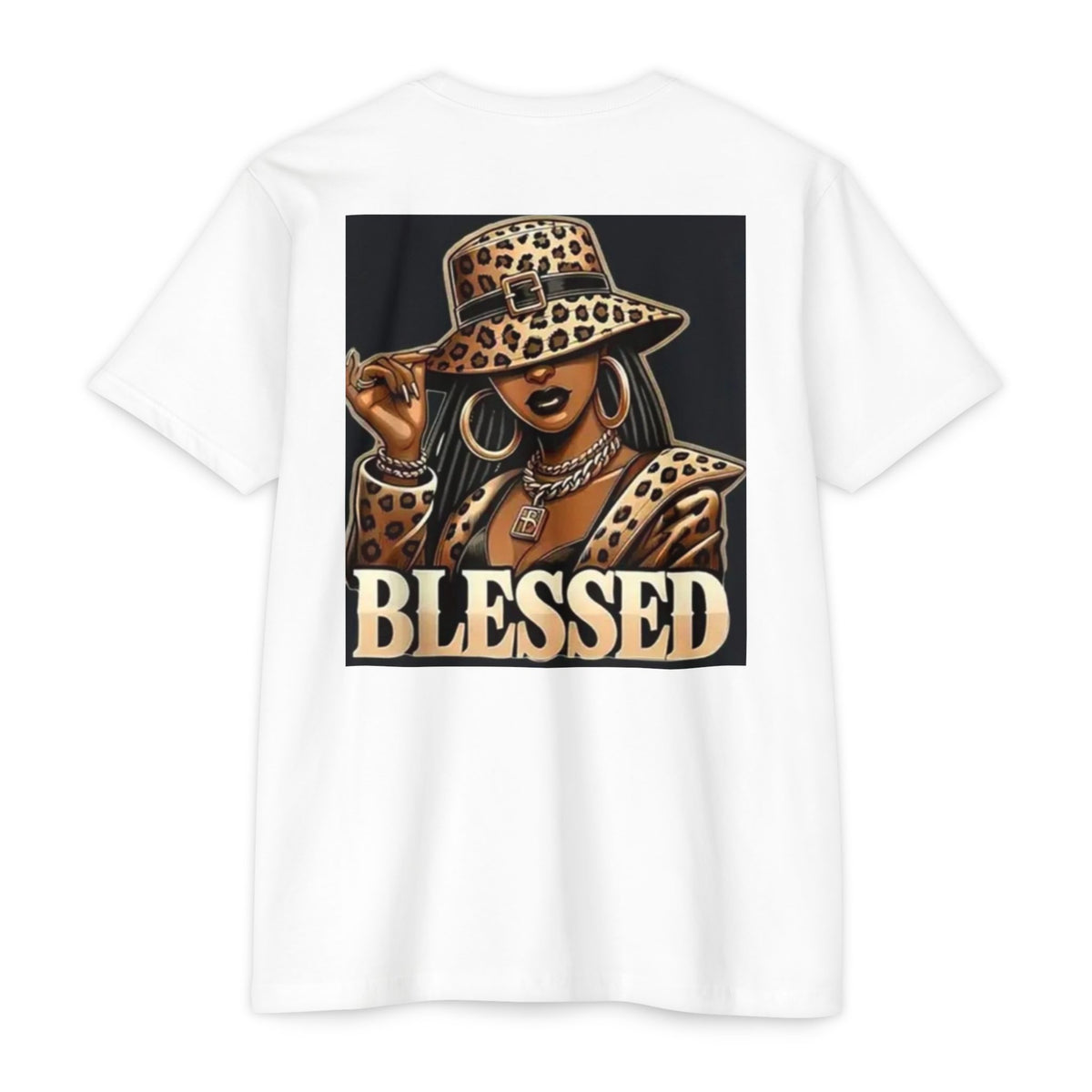 Blessed Leopard Hat T-Shirt