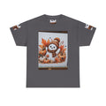Autumn Snowman Tee — Cute Fall Pumpkin & Leaves Graphic Shirt