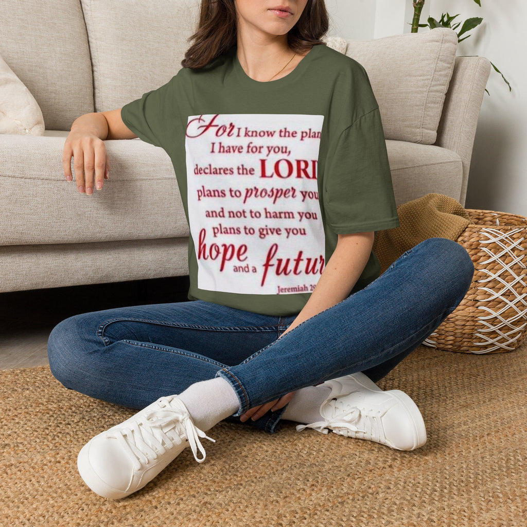 Christian Scripture T‑Shirt — "For I Know the Plans" Jeremiah 29:11 Inspirational Tee