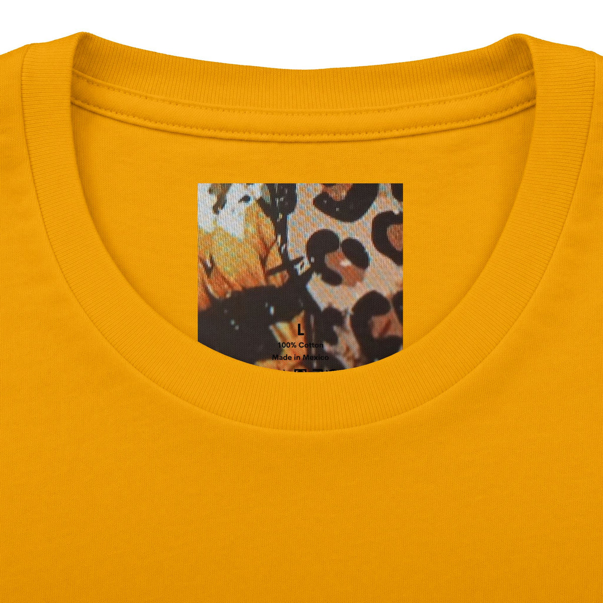 Christian Leopard Mug Graphic Tee — "Jesus Fills My Cup" Sunflower T-Shirt