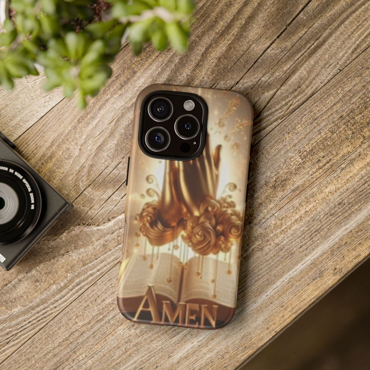 Prayer Hands 'Amen' Phone Case - Religious Christian iPhone Case