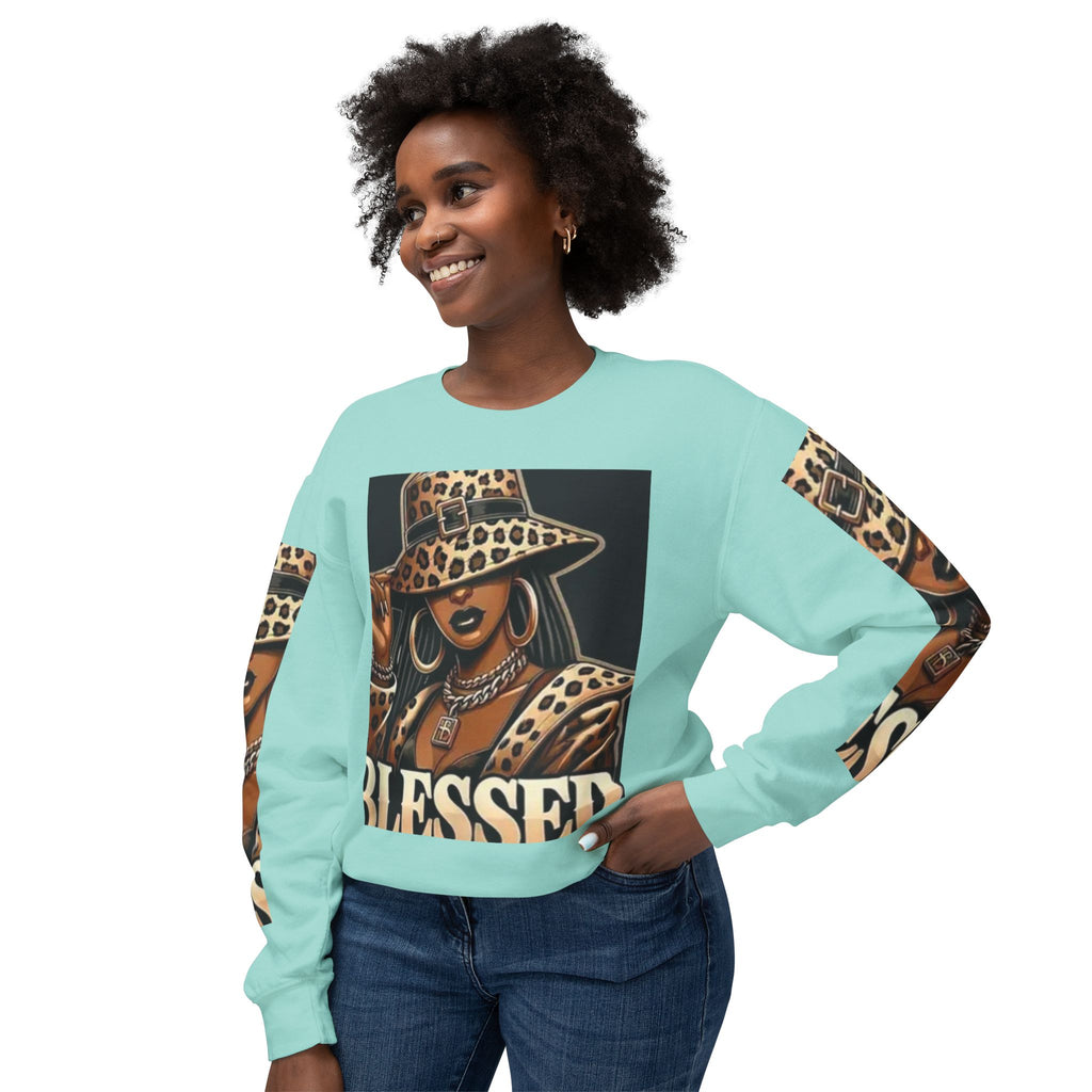 Blessed Leopard Femme Crewneck Sweatshirt