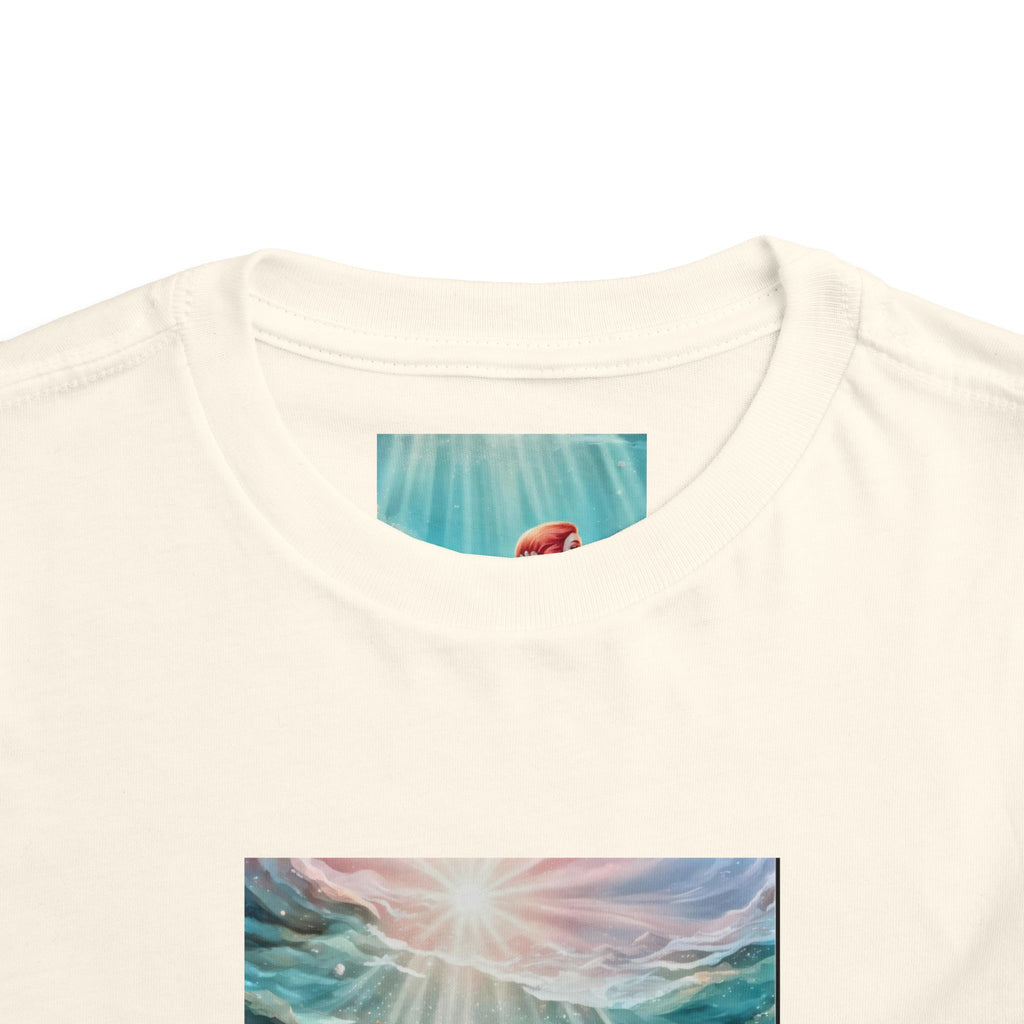 Mermaid Toddler Tee – Underwater Sunlight Sea Life Graphic