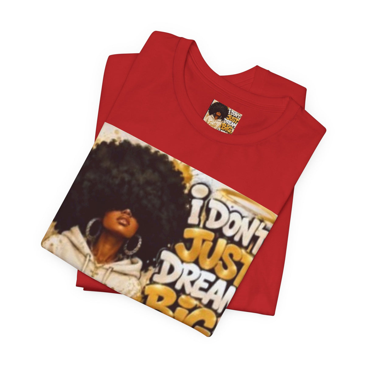 Faith Hoodie Tee — "I Don’t Just Dream Big, I Pray Bigger" Inspirational Graphic T-Shirt