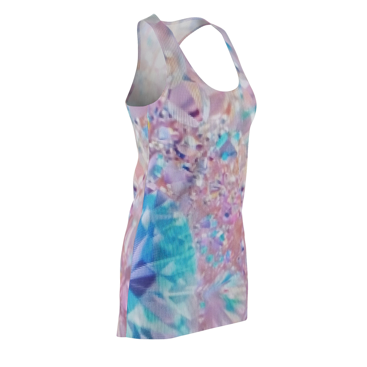 Racerback Dress — Pastel Tie-Dye Crystal Print