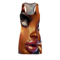Racerback Dress — Bold Glam Portrait All-Over Print