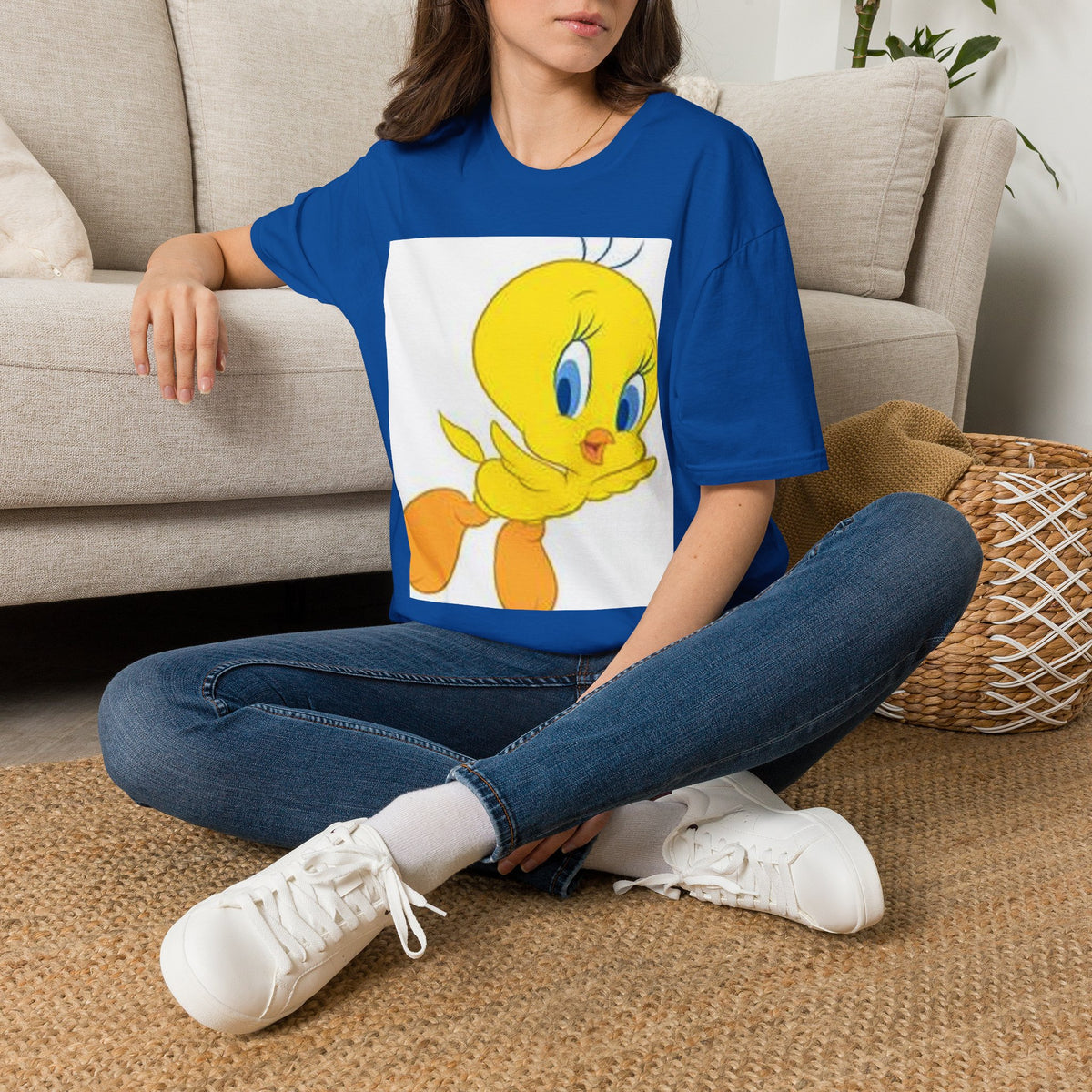 Cartoon Yellow Bird T-Shirt — Cute Tweety Graphic Tee