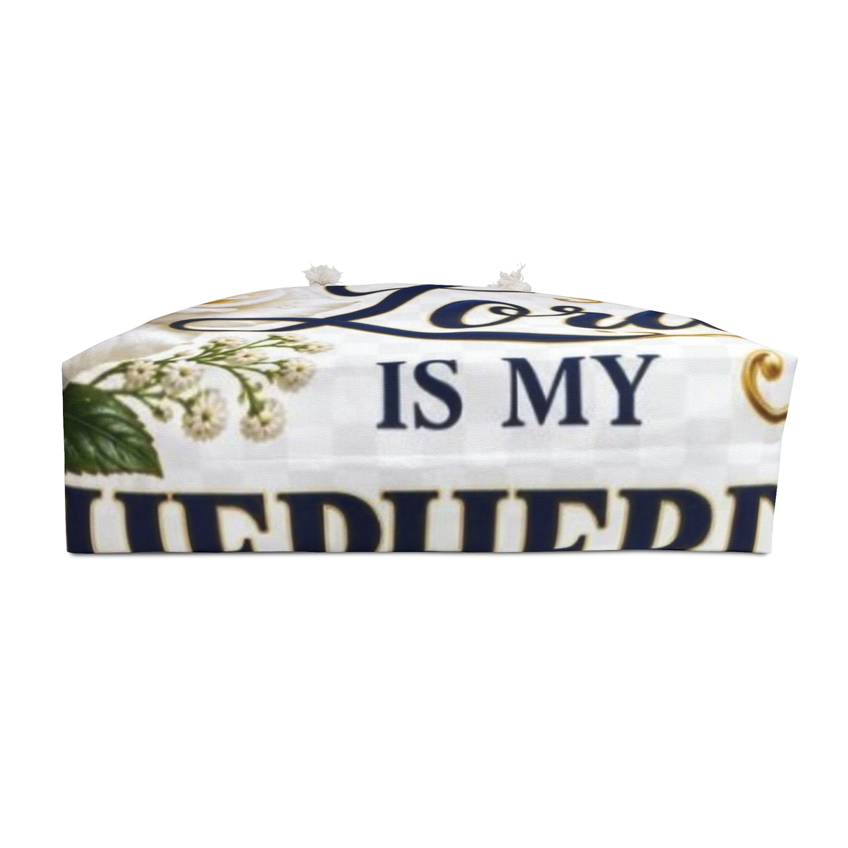 Religious Floral Weekender Bag — 'Lord' Psalm 23:1 Inspirational Travel Tote