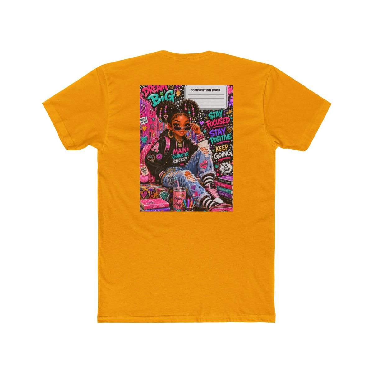 Dream Big Graphic Tee — Motivational Girl Street Art T-Shirt