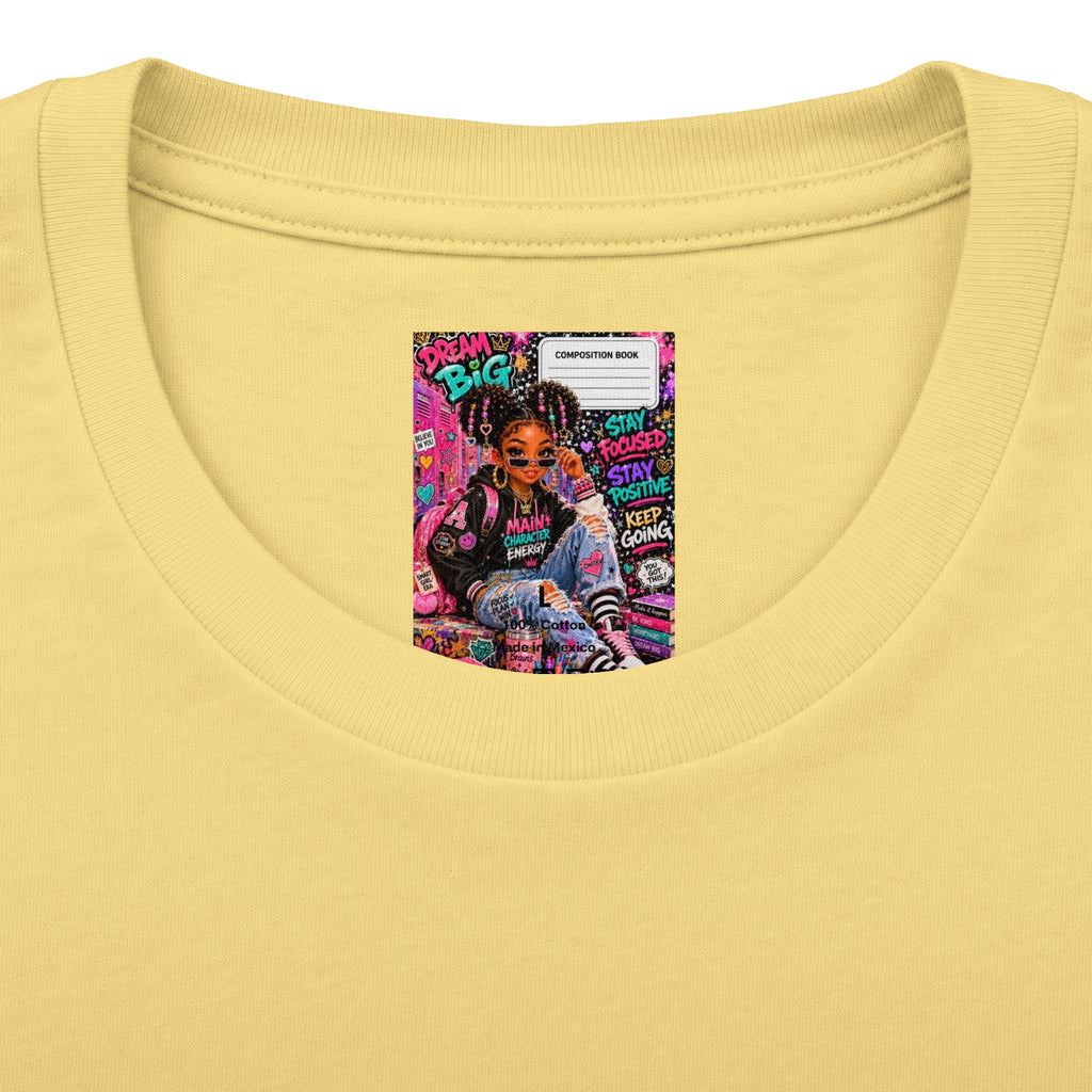 Dream Big Graphic Tee — Motivational Girl Street Art T-Shirt