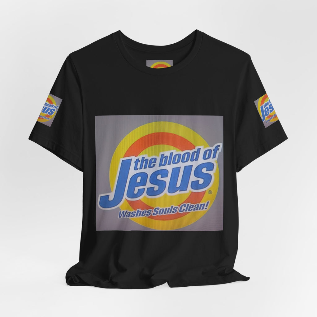 Christian T-Shirt - "The Blood of Jesus Washes Souls Clean" Graphic Tee