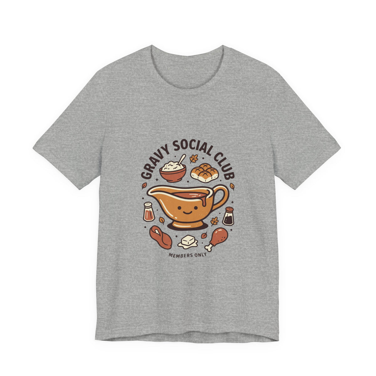 Gravy Social Club Tee | Thanksgiving Thanksgiving Turkey Pumpkin Pie Harvest