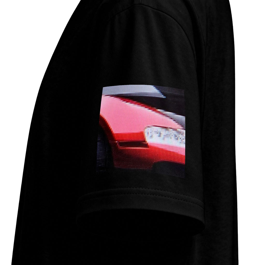 Sports Car Drift Tee — Red Smoke Road Graphic T-Shirt