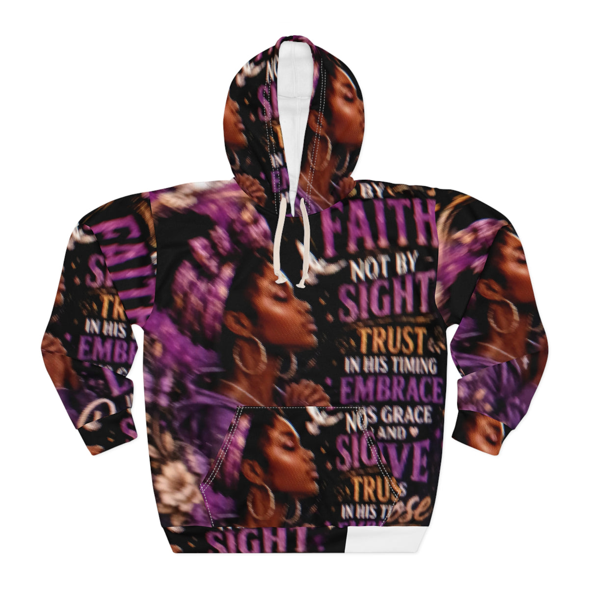 Faith Not by Sight Hoodie — Inspirational Christian All-Over Print Pullover