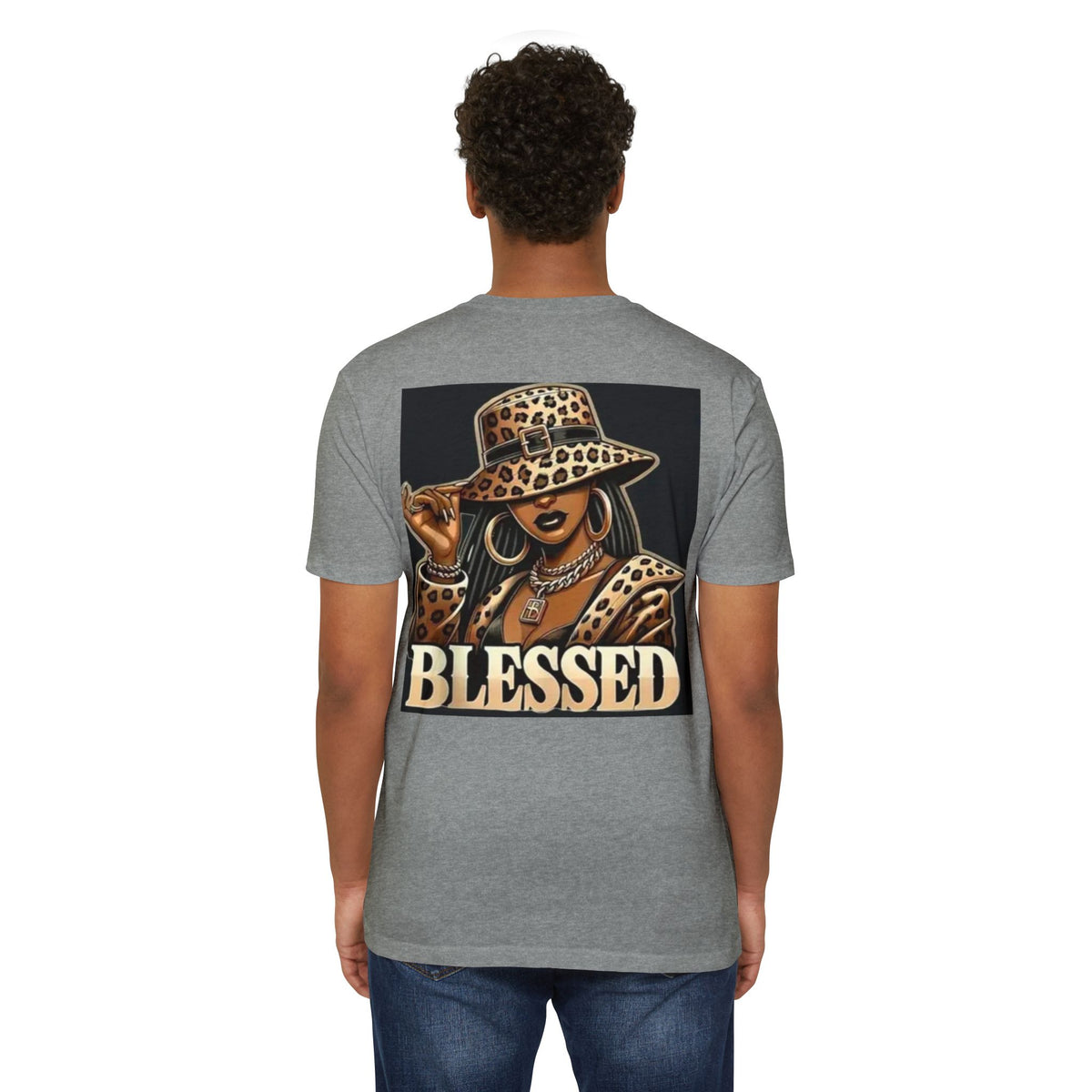 Blessed Leopard Hat T-Shirt