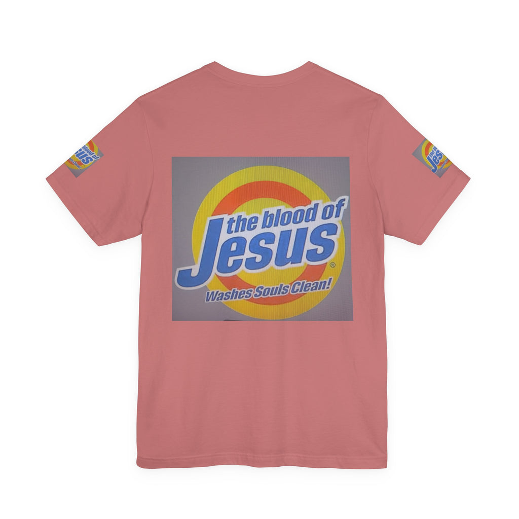 Christian T-Shirt - "The Blood of Jesus Washes Souls Clean" Graphic Tee
