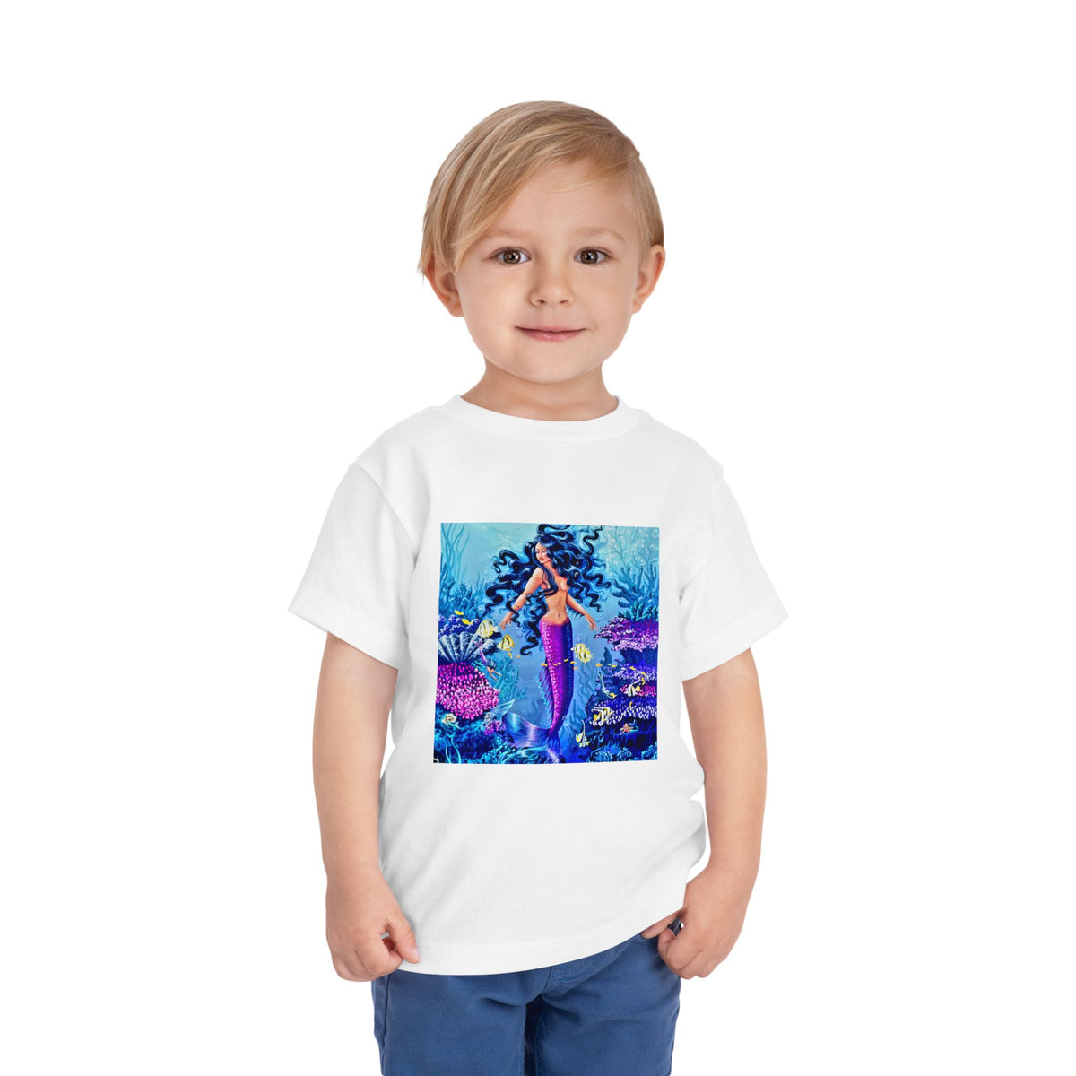 Mermaid Toddler Tee — Colorful Underwater Ocean Playtop