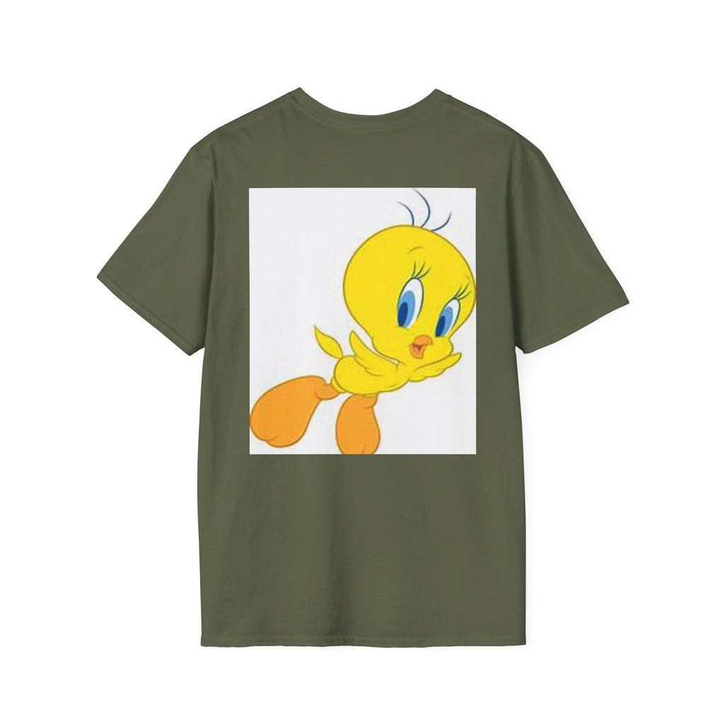 Cartoon Yellow Bird T-Shirt — Cute Tweety Graphic Tee