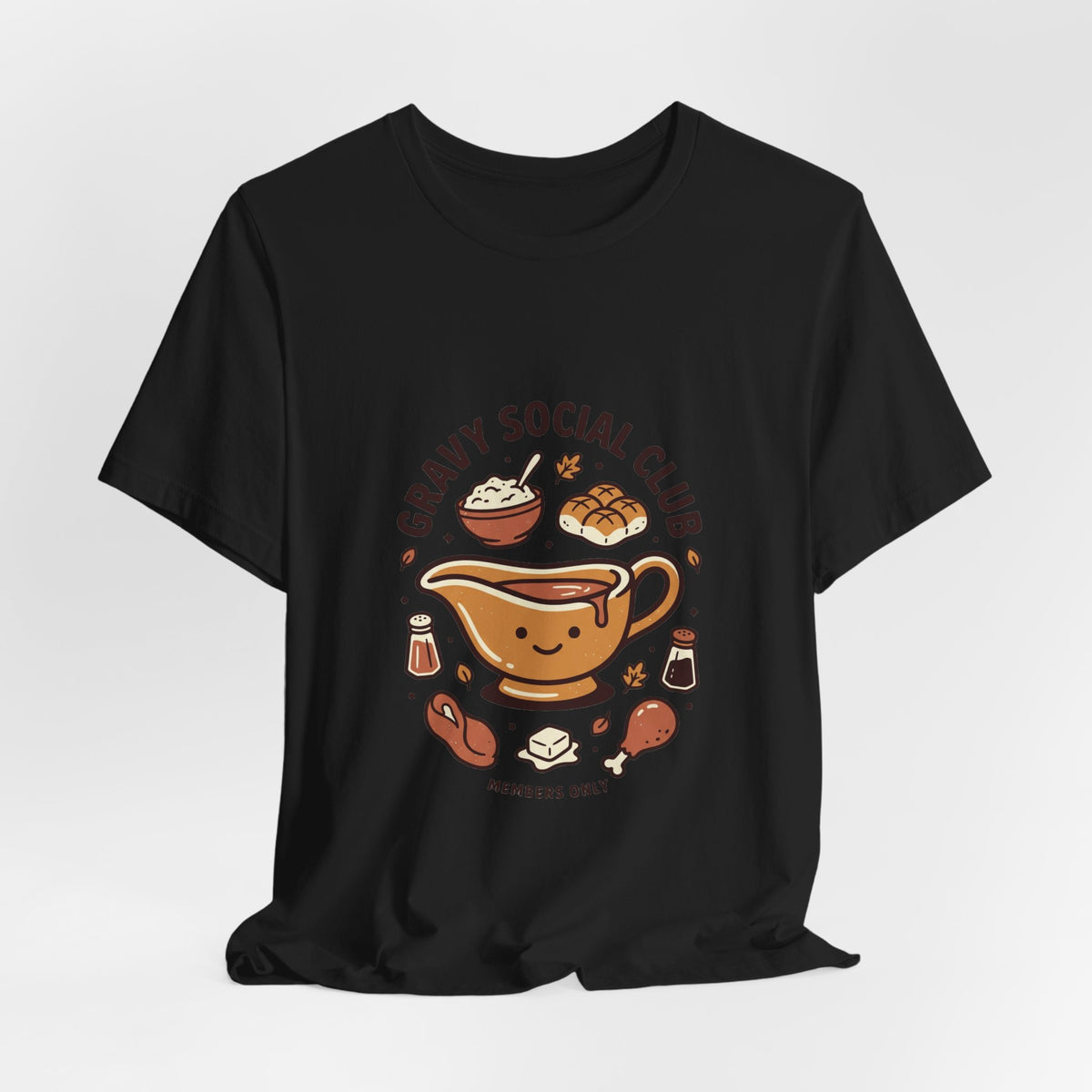 Gravy Social Club Tee | Thanksgiving Thanksgiving Turkey Pumpkin Pie Harvest