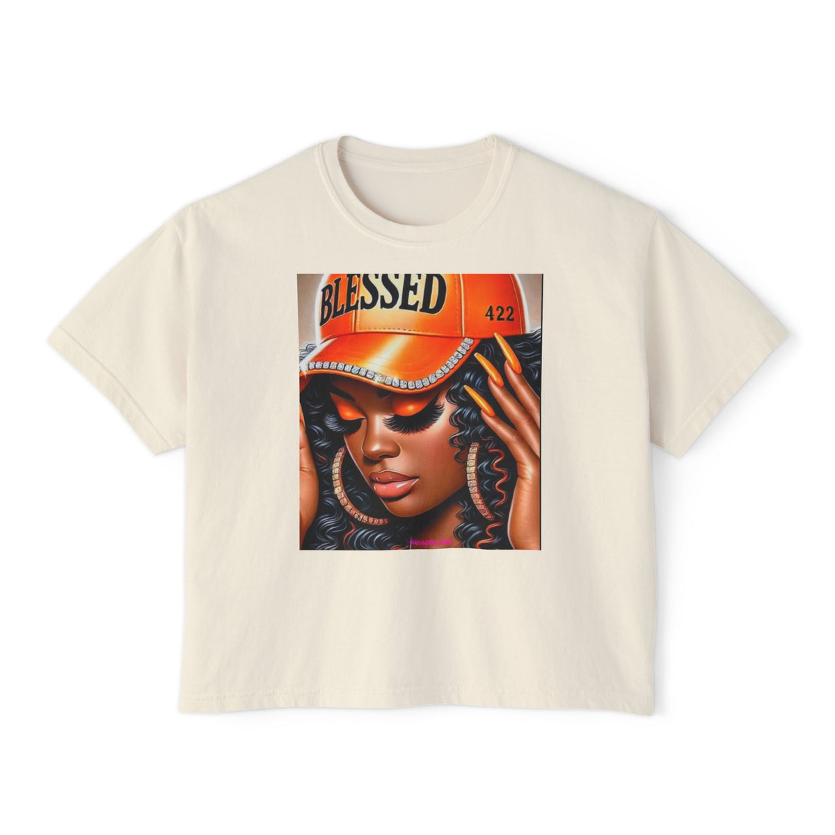 Blessed 422 Boxy Tee – Women’s Graphic Crop Shirt