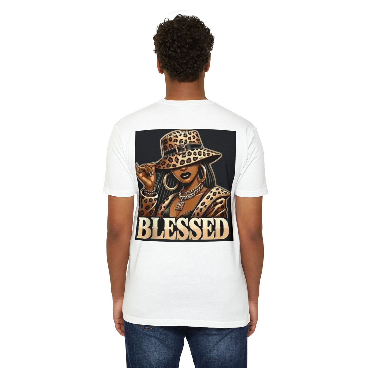 Blessed Leopard Hat T-Shirt