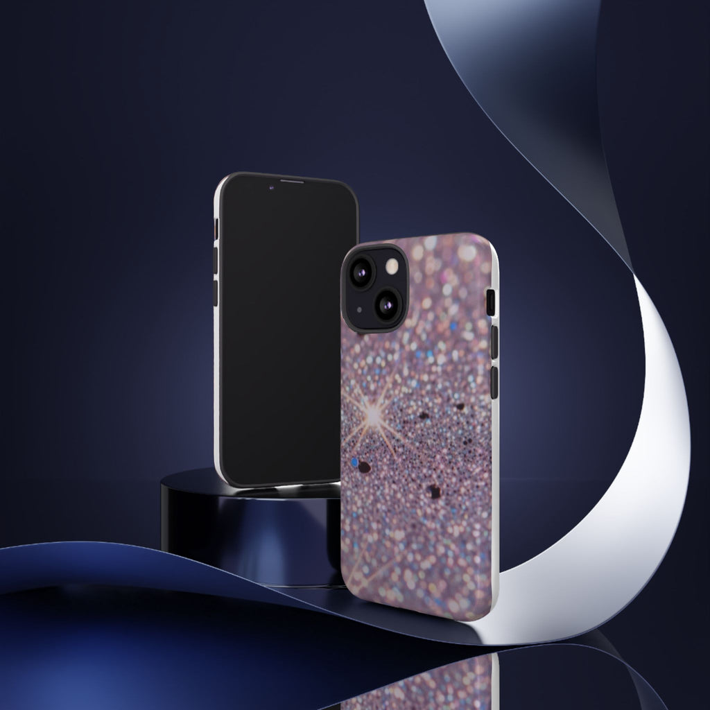 Sparkling Pink Glitter Tough Phone Case