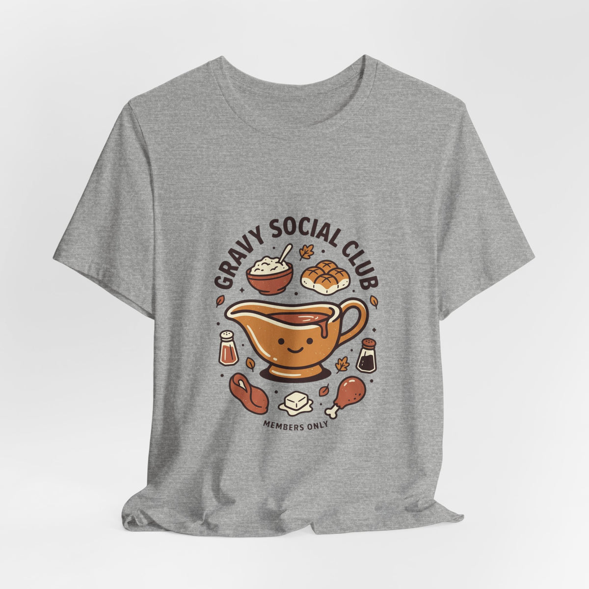 Gravy Social Club Tee | Thanksgiving Thanksgiving Turkey Pumpkin Pie Harvest