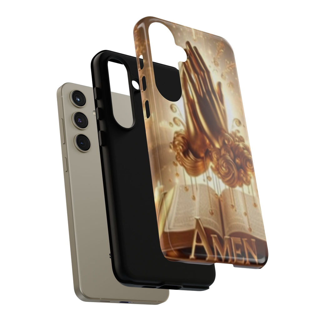 Prayer Hands 'Amen' Phone Case - Religious Christian iPhone Case
