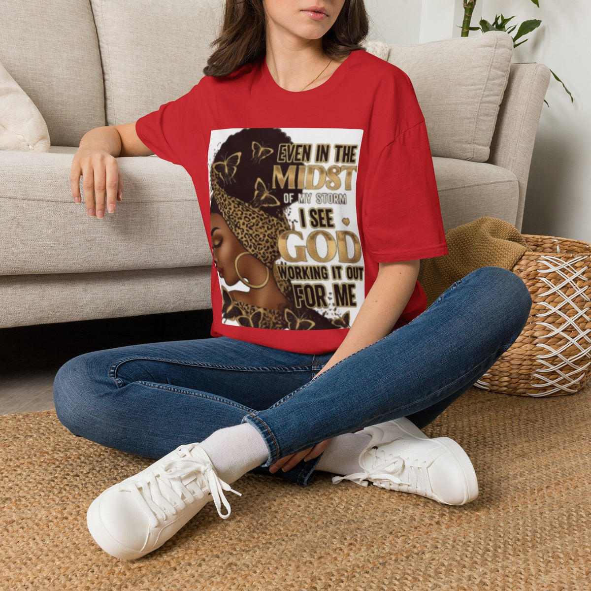 Faith Tee — "Even in the Midst of My Storm I See God Working It Out for Me" Inspirational Shirt