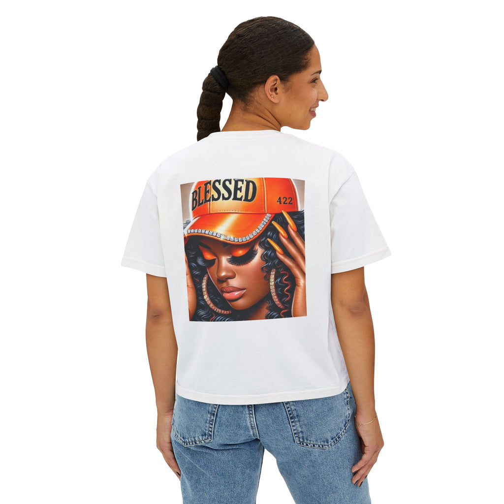 Blessed 422 Boxy Tee – Women’s Graphic Crop Shirt