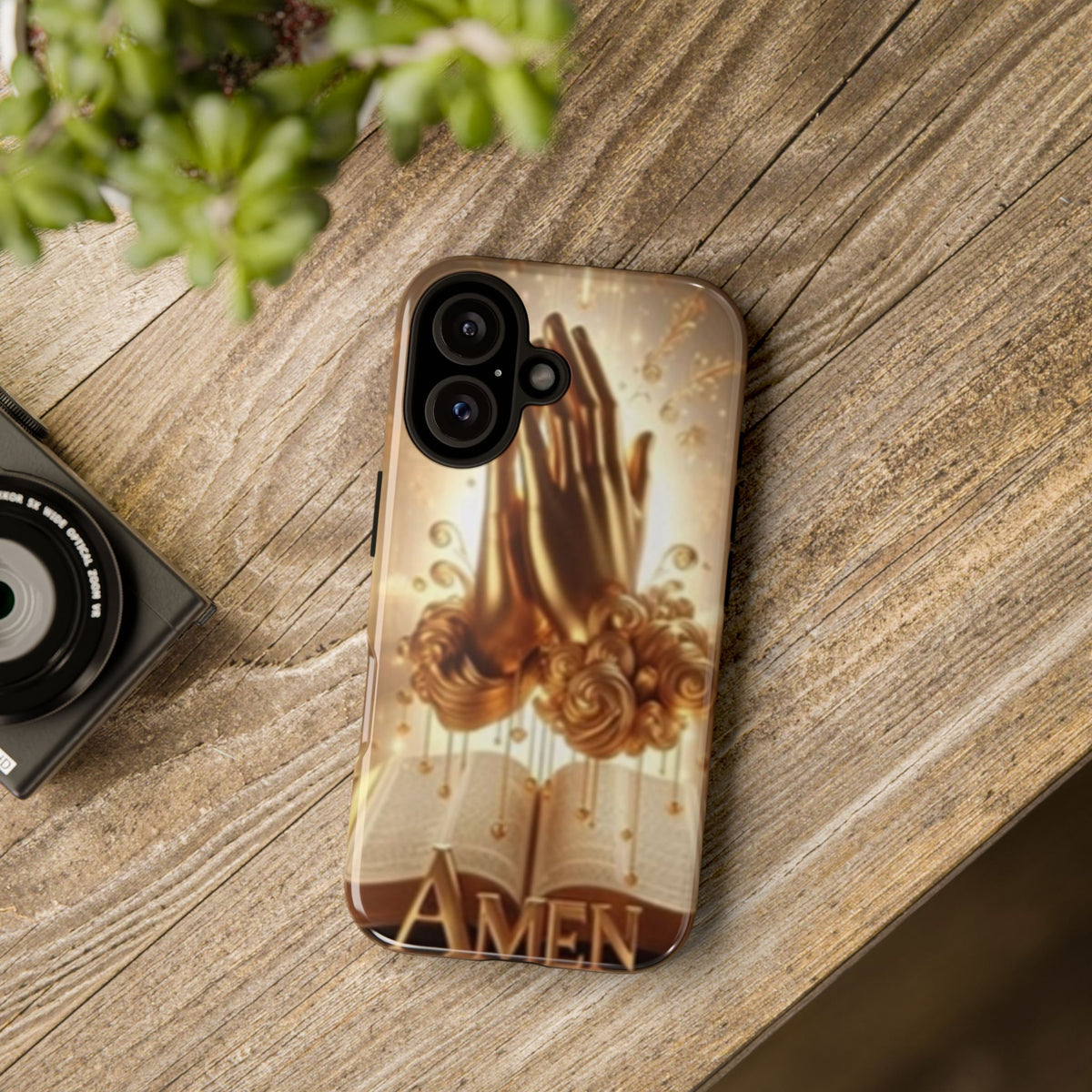 Prayer Hands 'Amen' Phone Case - Religious Christian iPhone Case