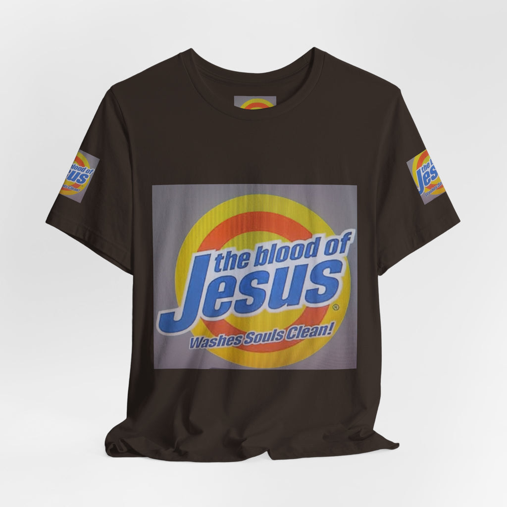 Christian T-Shirt - "The Blood of Jesus Washes Souls Clean" Graphic Tee