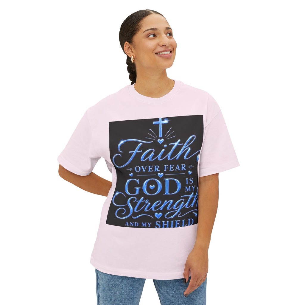 Faith Over Fear Tee — "God is My Strength" Christian T‑Shirt