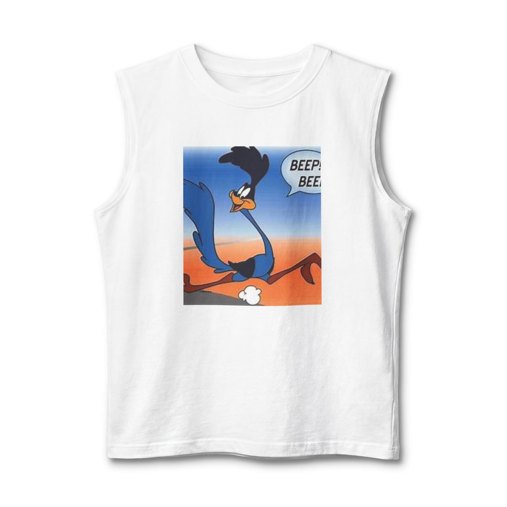 Road Runner 'Beep Beep' Muscle Tank — Vintage Cartoon Graphic Tank Top