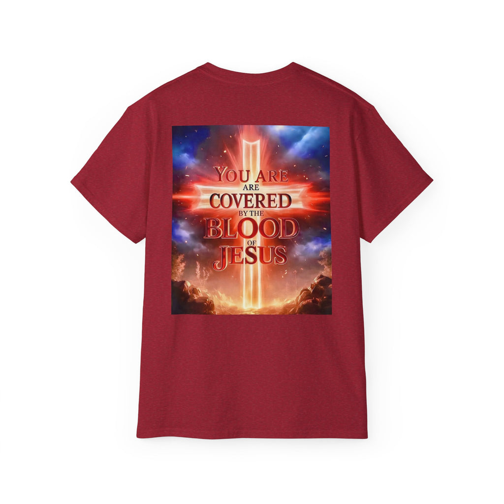 Christian T-Shirt — "You Are Covered by the Blood of Jesus" Gospel Tee
